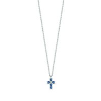 Collana Bliss BL JASMINE in Oro bianco Zaffiro 0.13 Ct 20101467 - 20101467